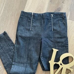 The Row Dark Blue Denim Double Zipper Waist